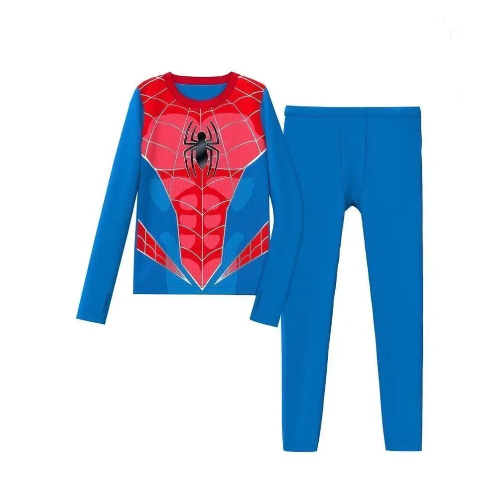 Boys Spider-Man & Minecraft Thermal Sets 2-Pack Size S